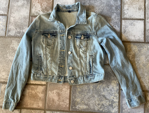 American eagle denim trucker - american,