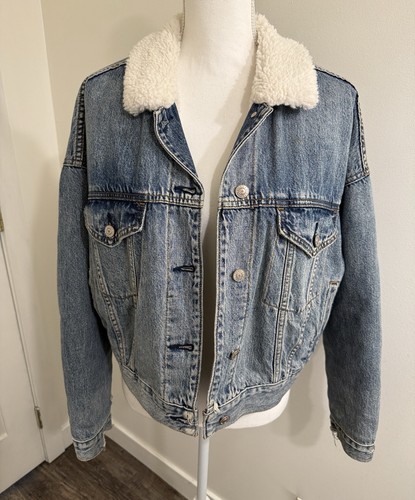 American eagle faux sherpa - american,